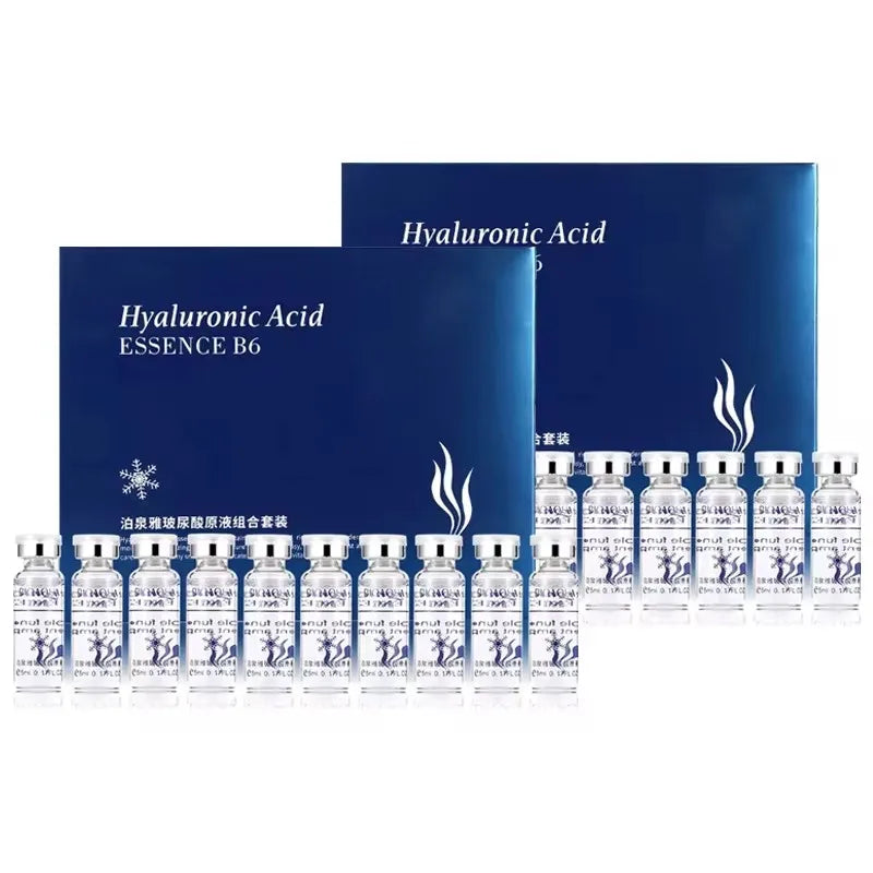 💧✨ BIOAQUA Hyaluronic Acid Serum (20PCS) – Moisturizing & Firming Facial Essence for Deep Hydration
