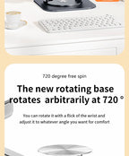 💻🔄 360° Rotatable Aluminum Laptop Stand – Adjustable Desk Riser