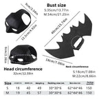 Black Bat Pet Costume Set – Halloween Mask & Wings