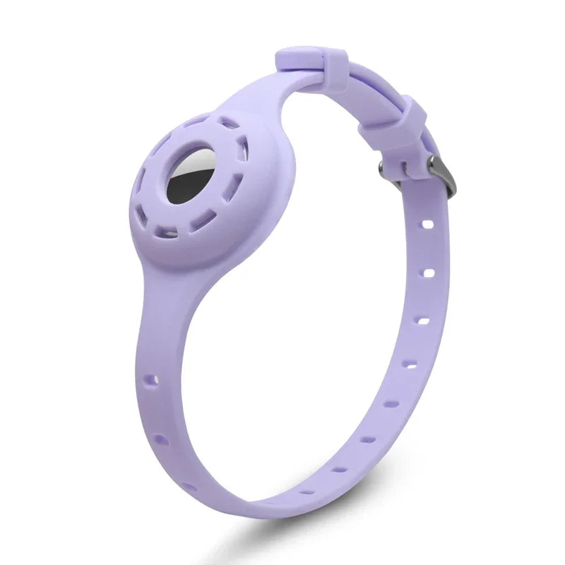 🐱📍 Silicone Anti-Lost Cat Collar for Apple AirTag – Adjustable Tracker Holder