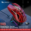 🔥🖱️ SMAILWOLF M8 Wireless RGB Gaming Mouse – 12000 DPI Tri-Mode