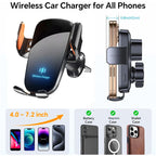 🚗📱 UYUXIO 15W Wireless Car Charger Air Vent Mount