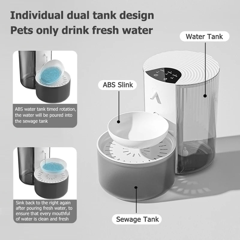 💧🐾 Smart Wireless Automatic Pet Water Dispenser – Rechargeable Fountain