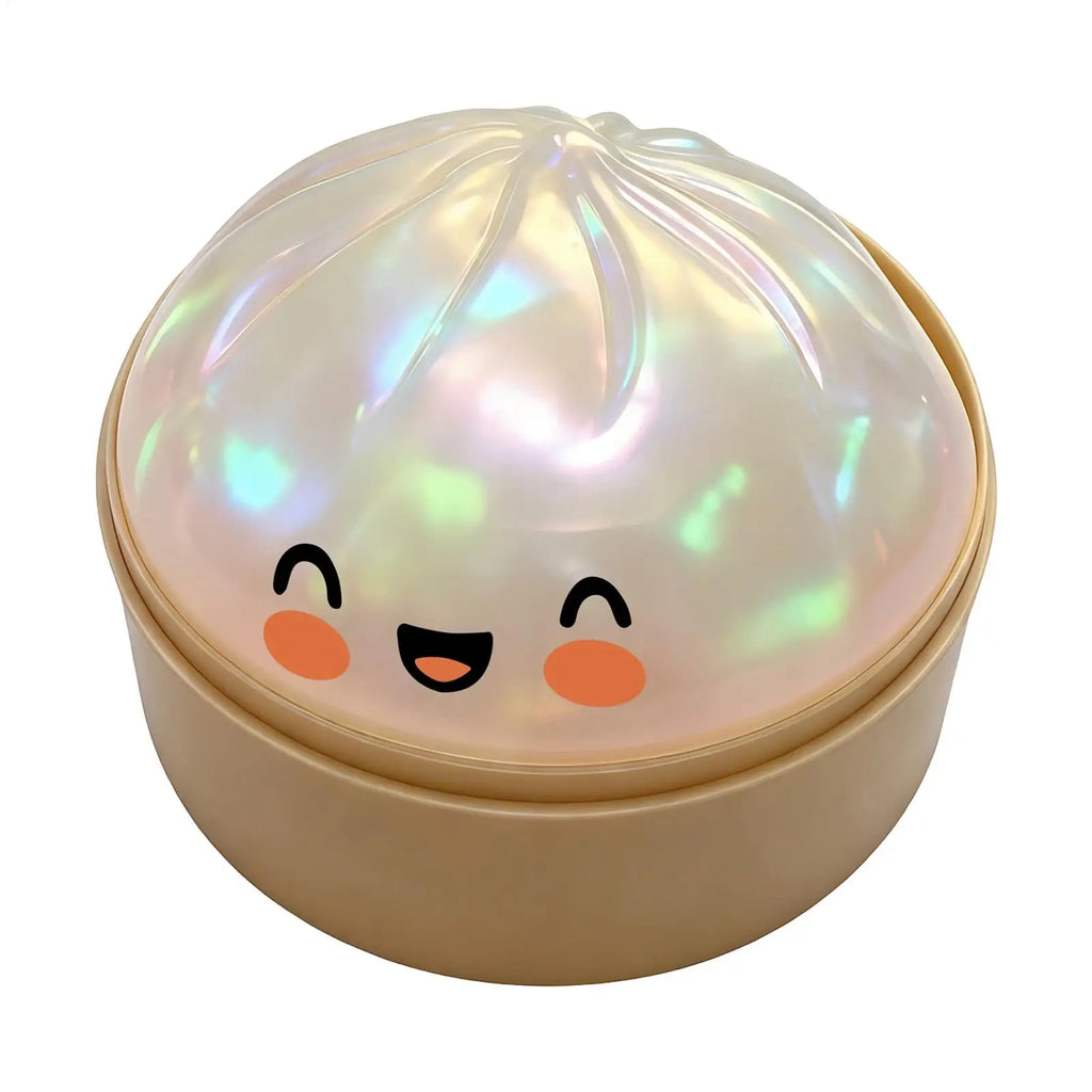 Rainbow Glitter Dumpling Squishy Ball – Soft Sensory Squeeze Fidget Toy