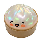 Rainbow Glitter Dumpling Squishy Ball – Soft Sensory Squeeze Fidget Toy