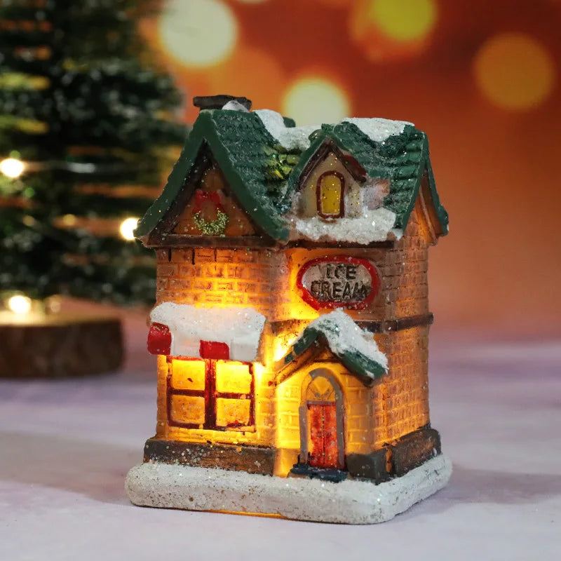 Christmas House Night Light – Cozy Holiday Home Décor