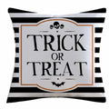 Halloween Cushion Cover – Cute Ghost, Pumpkin & Bat Print