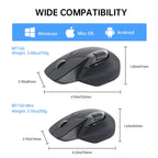 🖱️⚡ Rapoo MT760L / MT760M Multi-Mode Rechargeable Wireless Mouse – 4000 DPI
