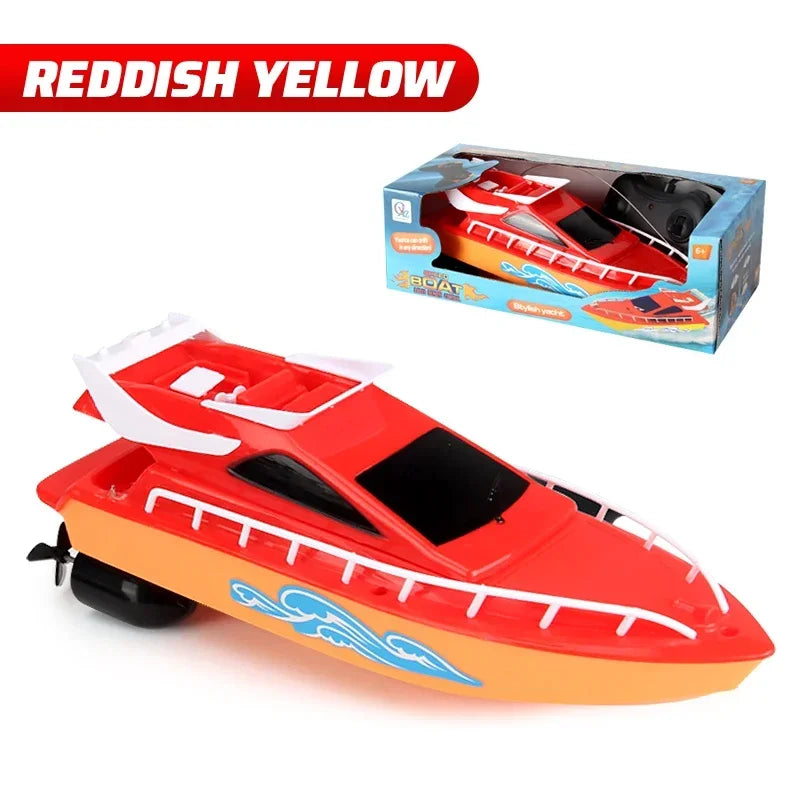 Mini Wireless Remote-controlled Boat High-speed Racing Boat High Speed Remote Control Speedboat Electric Waterproof RC Boat