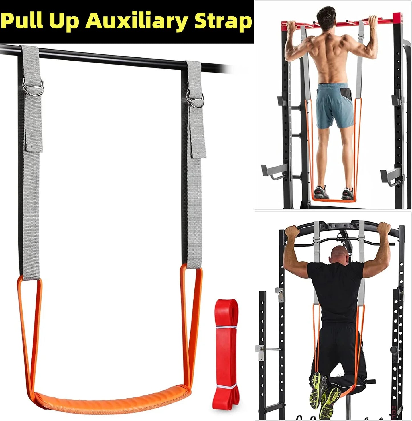 Pull-Up Assistance Bands Set with Resistance Straps – Support for Pull-Ups, Chin-Ups & Strength Training for Men & Women