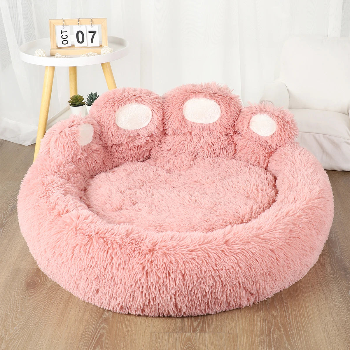 🐾🛏️ Fluffy Winter Dog Bed – Plush Kennel Sofa Cushion
