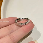 💍✨ Fashion Stainless Steel Cubic Zirconia Ring 💛 | Gold Color Wedding Ring for Women & Men 👩‍❤️‍👨 | Couple Jewelry Gift