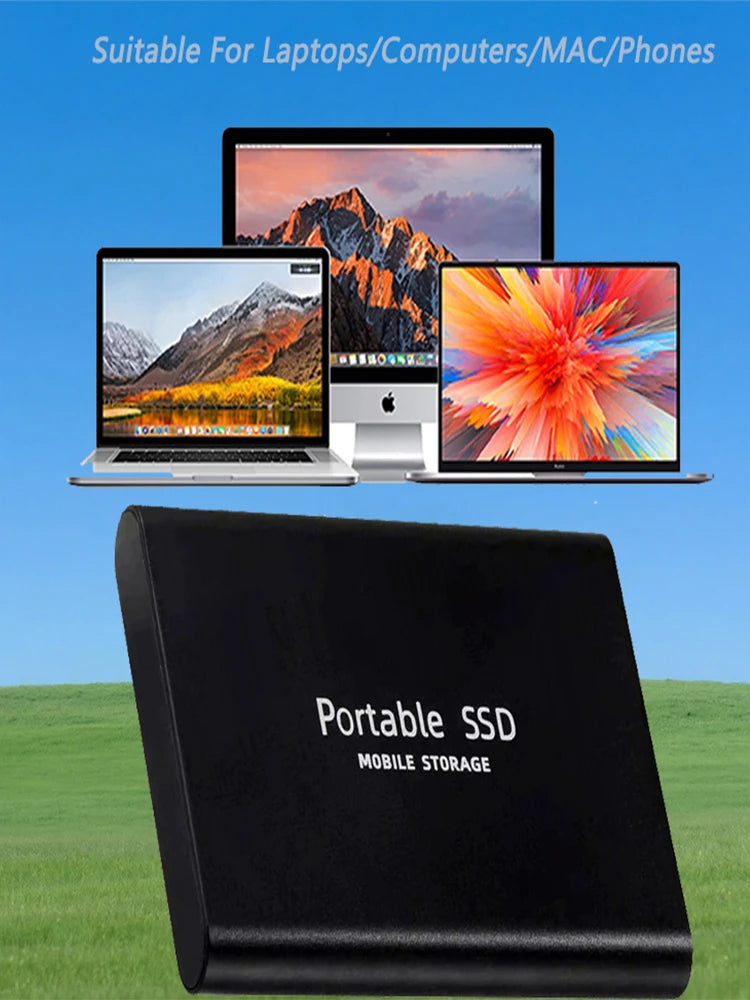 🚀 Portable SSD 1TB–16TB External Hard Drive – USB 3.1 Type-C High-Speed Solid State Drive for Phone, Laptop & Mac 💾⚡