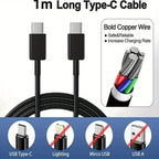 2PCS 45W Fast Charging Wall Charger with USB-C Cable for Samsung Galaxy