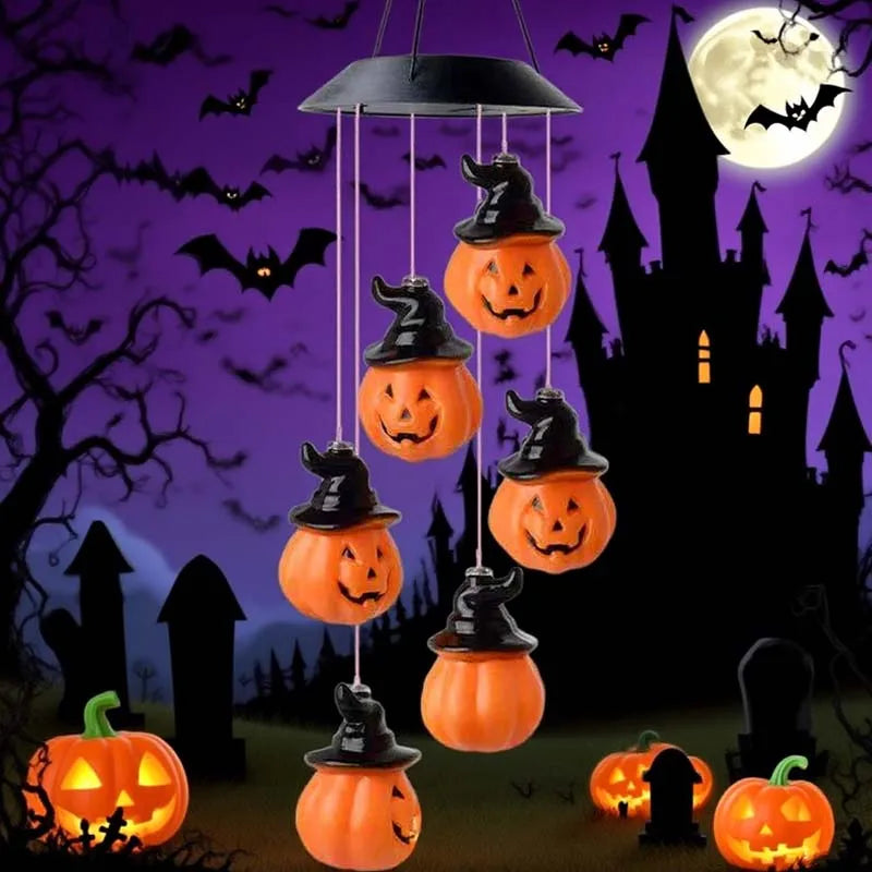 Solar Halloween String Lights – Skull, Ghost & Pumpkin