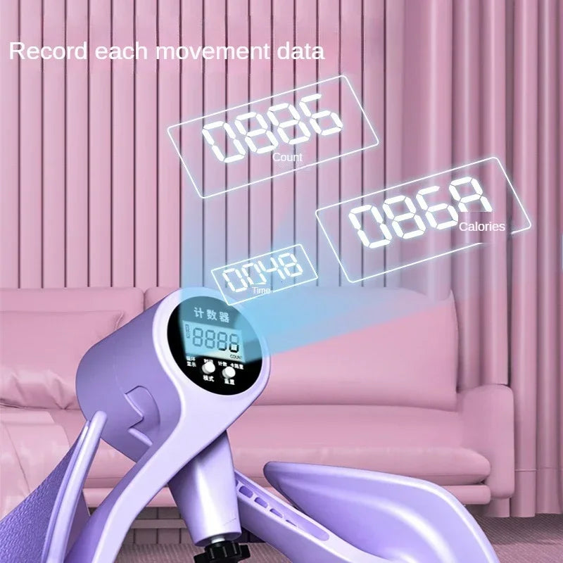 Digital counter hip leg trainer pelvic floor muscle strength adjustable leg exerciser internal thigh fitness equipment