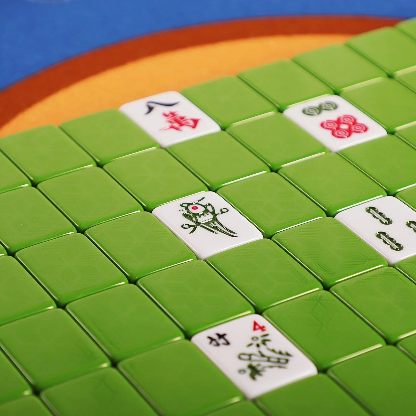 Hand‑Spoked Mahjong Set (Large 1.57" | 40mm) 🎴 | Premium High‑Resin 144‑Tile Mahjong Set + Travel Suitcase 🎒 | Dual‑Color Tile Options