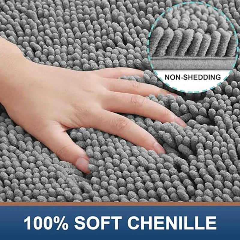 🐾🏠 Absorbent Dog Doormat for Muddy Paws – Non-Slip Microfiber