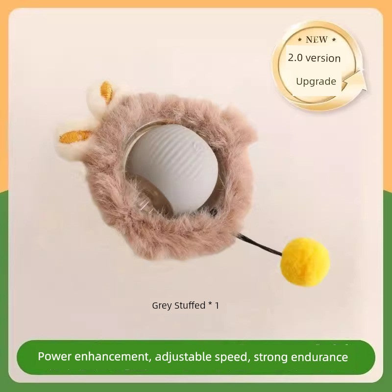 🐾 Cat Intelligent Dodgeball 🎾 Automatic Funny Cat Ball 🐱 Electric Interactive Toy ⚡ Bite & Fall Resistant 💪 Type‑C Charging 🔋