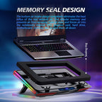 ❄️🌈 COOLCOLD Air Compression RGB Laptop Cooling Pad – Ultra-Quiet USB Cooler