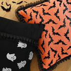 Halloween Cushion Cover – Bat & Ghost Gothic Décor