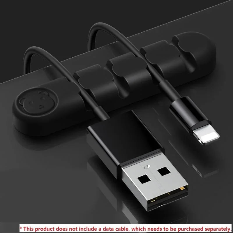 🎀🔌 Cute Cable Holder Desk Organizer – Cord Protector