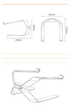 💻⬆️ P68 / P69 Aluminum Alloy Laptop Stand – Double Vertical Cooling Design