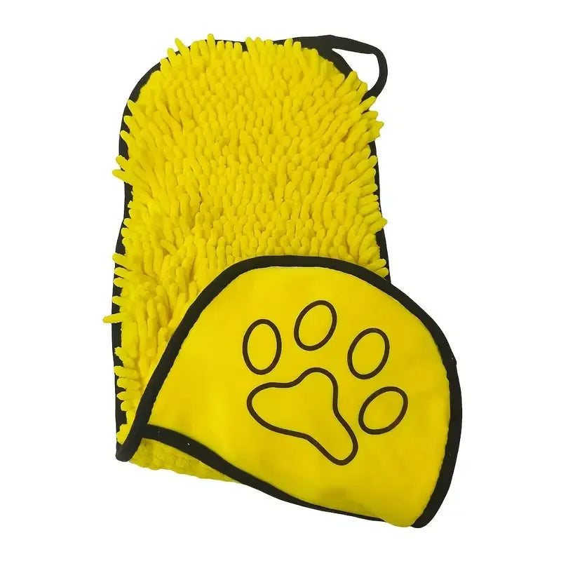 🛁🐾 Pet Absorbent Bath Towel – Quick-Drying Golden Hair Blanket