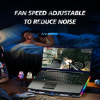 ❄️🌈 COOLCOLD Air Compression RGB Laptop Cooling Pad – Ultra-Quiet USB Cooler