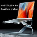 💻⬆️ P68 / P69 Aluminum Alloy Laptop Stand – Double Vertical Cooling Design