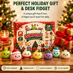 Christmas Advent Calendar – 24-Piece Dumpling Squishy Fidget Toy Set