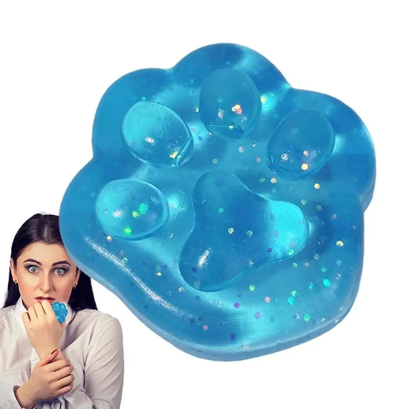 Cute Cat Paw Squishy Toy – TPR Slow-Rebound Sensory Fidget