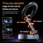 🧲🚗 Strong Magnetic Foldable Car Phone Holder – 360° Vacuum Mount