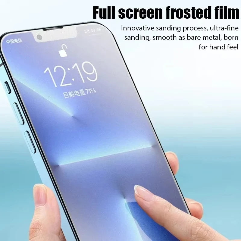 3PCS Matte Tempered Glass Screen Protector – Anti-Glare Frosted for iPhone