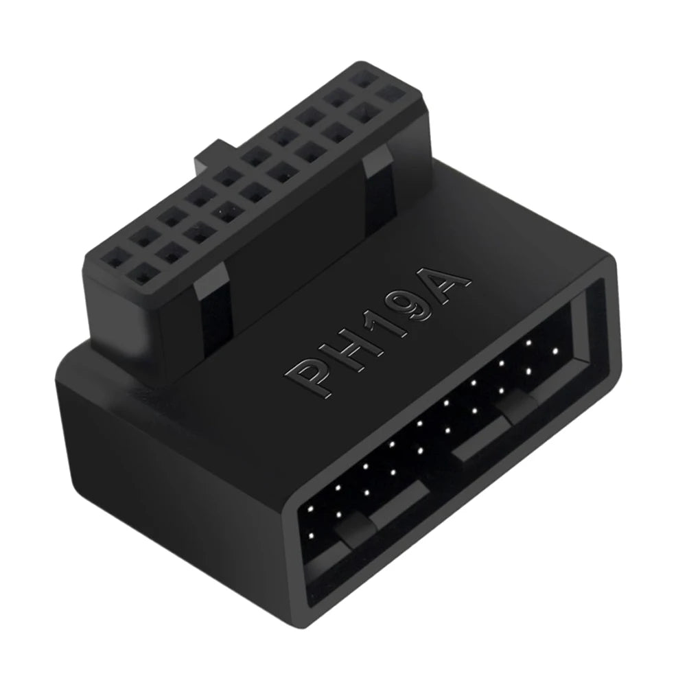 USB 3.0 Motherboard Header Adapter 19P/20P 90° Desktop Converter