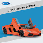 1:24 Lamborghini Aventador LP700-4 Alloy Sports Car Model Diecast Metal Racing Vehicles Car Model Simulation Kids Toy Gift