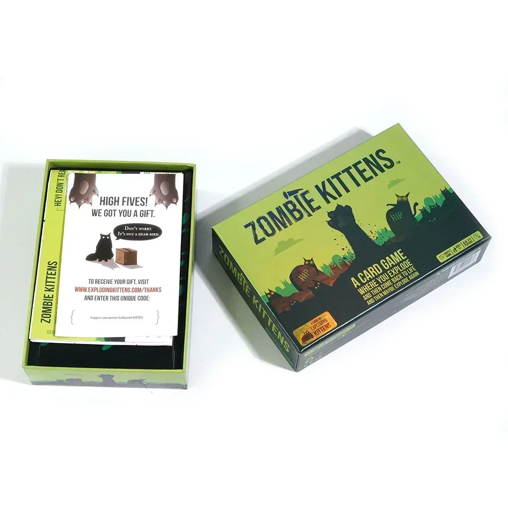 Zombie Kittens – Hilarious Family Card Game for Kids, Teens & Adults | 2–5 Players | Game Night Fun🧟‍♂️🐱
