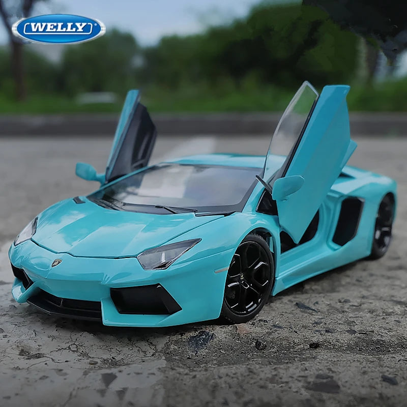 1:24 Lamborghini Aventador LP700-4 Alloy Sports Car Model Diecast Metal Racing Vehicles Car Model Simulation Kids Toy Gift