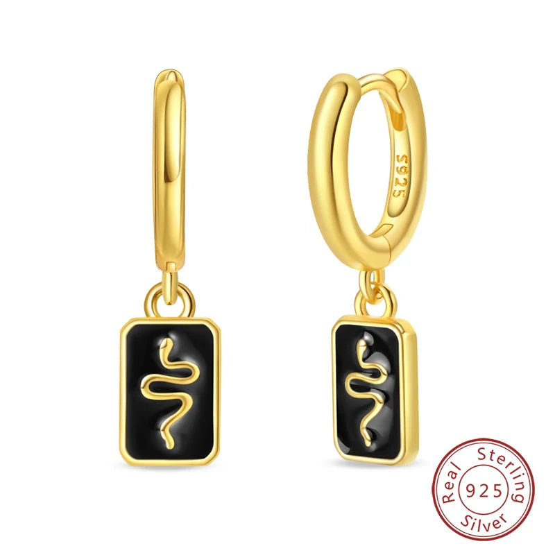 🌙⭐🐝 925 Sterling Silver Star Moon Bee Pendant Earrings ✨ | Gold-Tone Sparkling Zircon Luxury Earrings for Women 💎 | Wedding & Engagement Jewelry Gift 👰