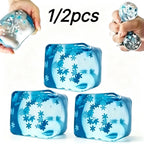 Snowflake Ice Cube Squishy Toy – Slow-Rising Sensory Fidget