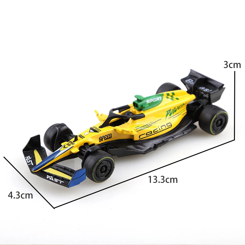 (Bagged) 1.43 Alloy Model Racing Car Toy, Exquisite Formula Alloy Pullback Racing Car, Children's Toy, Best Birthday Gift.