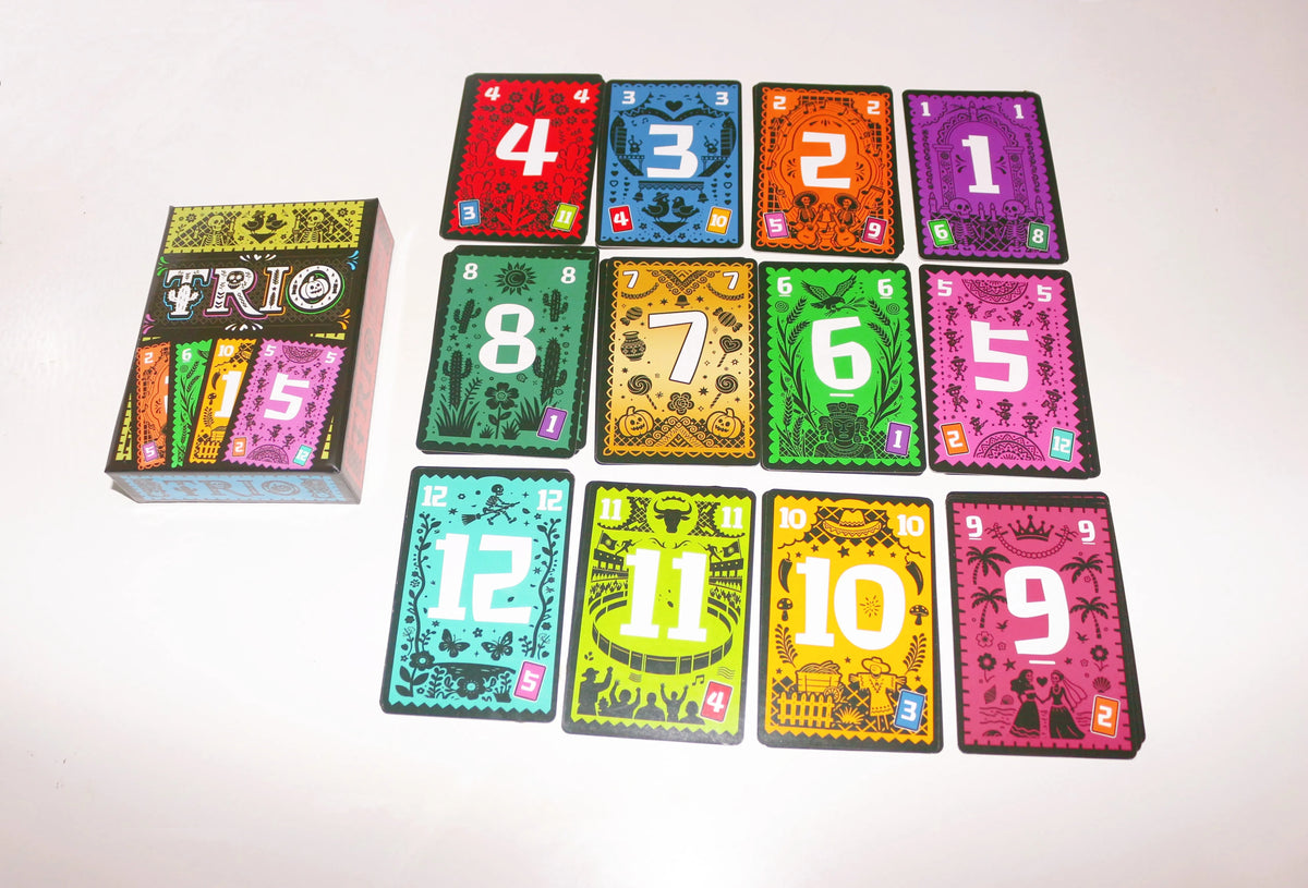 Trio, Family Game, Card Game, on the Recommendation List 2024 Game of the Year, 3-6 Players, from 8+ Years, 15 Minutes