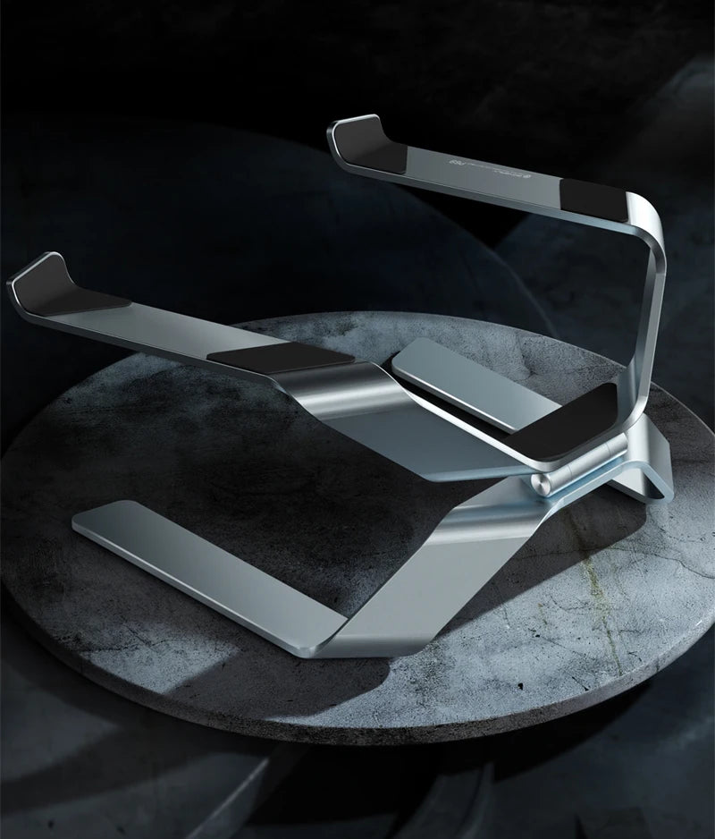 💻⬆️ P68 / P69 Aluminum Alloy Laptop Stand – Double Vertical Cooling Design