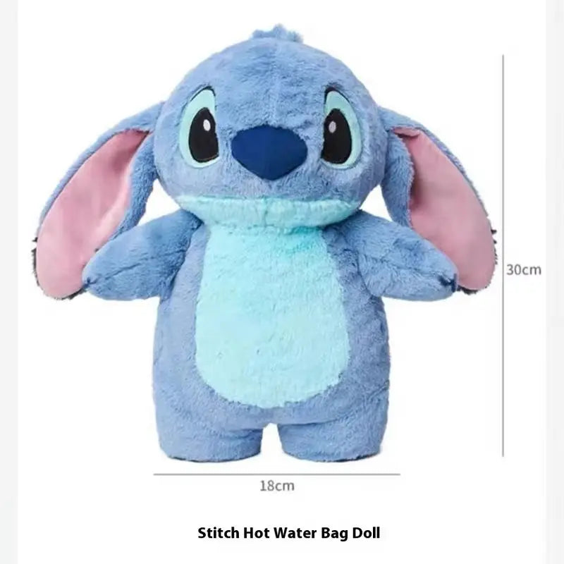 Stitch Plush Hot Water Bottle – Extra Large Hand Warmer & Cozy Gift 💙✨