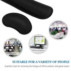 ⌨️🖱️ Widen Memory Foam Wrist Rest Set – Keyboard & Mouse Support