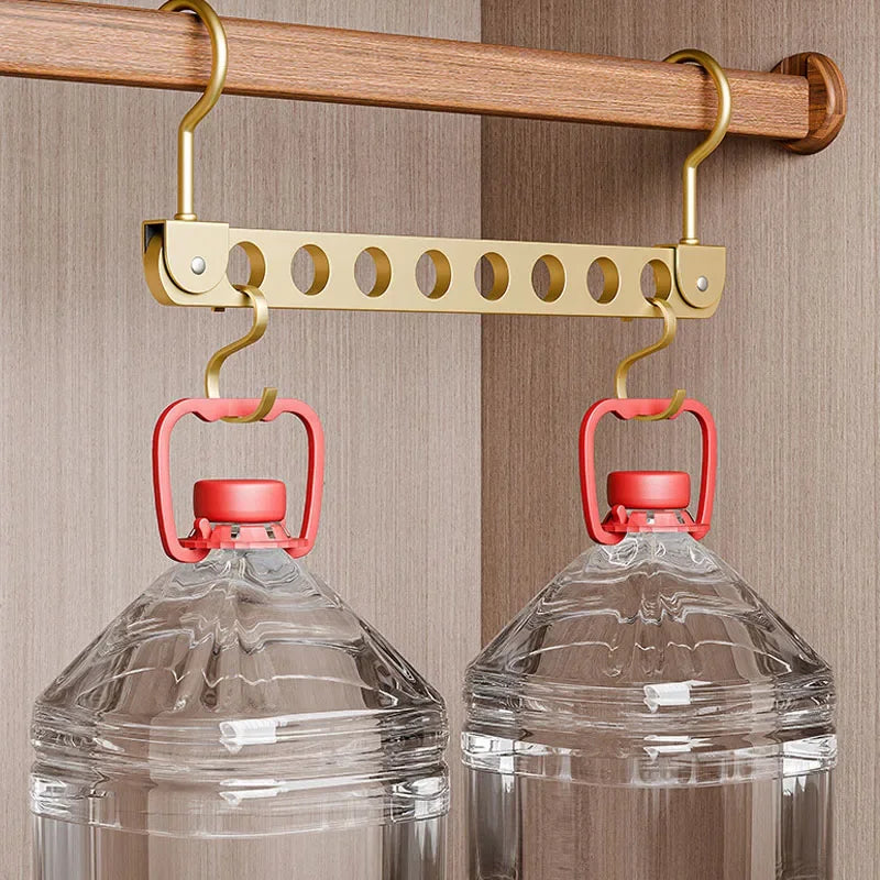 👕✨ Foldable Rotatable Clothes Hanger Organizer | 6 / 8 Holes Magic Metal Storage Rack 🪝 | Wardrobe Space Saver Hook