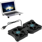 ❄️💻 Ultra Slim Laptop Cooling Pad – Low Noise Portable Cooler (7–15”)