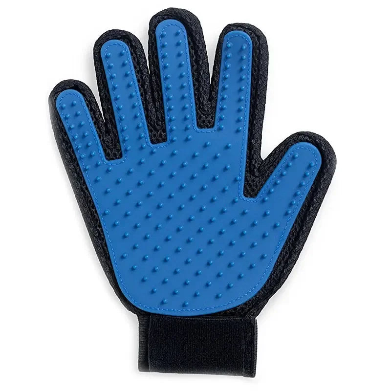 Silicone Pet Grooming Gloves – Hair Removal Brush for Dogs & Cats