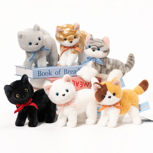 🐱🧸 5.9 inches Simulation Cat Plush Doll – Cute Stuffed Animal for Home Decoration & Kids Gifts