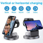3-in-1 MagSafe Wireless Charger Stand – Fast Charging Station